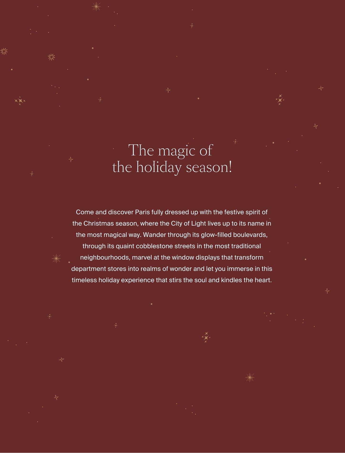 A Guide to Paris at Christmas - the Introduction page, by Simply Slow Traveler