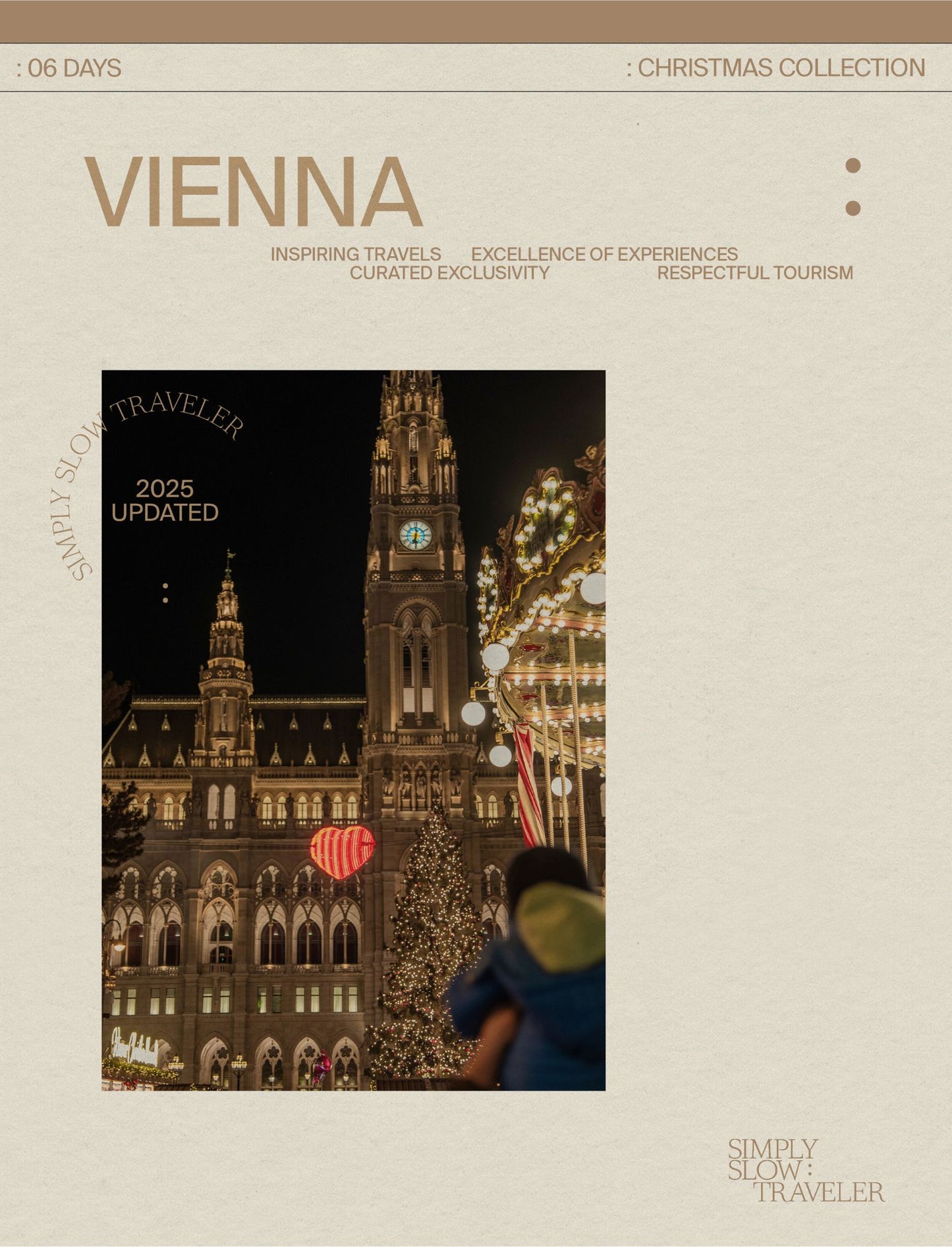 A guide to Vienna at Christmas - Cover page, by Simply Slow Traveler