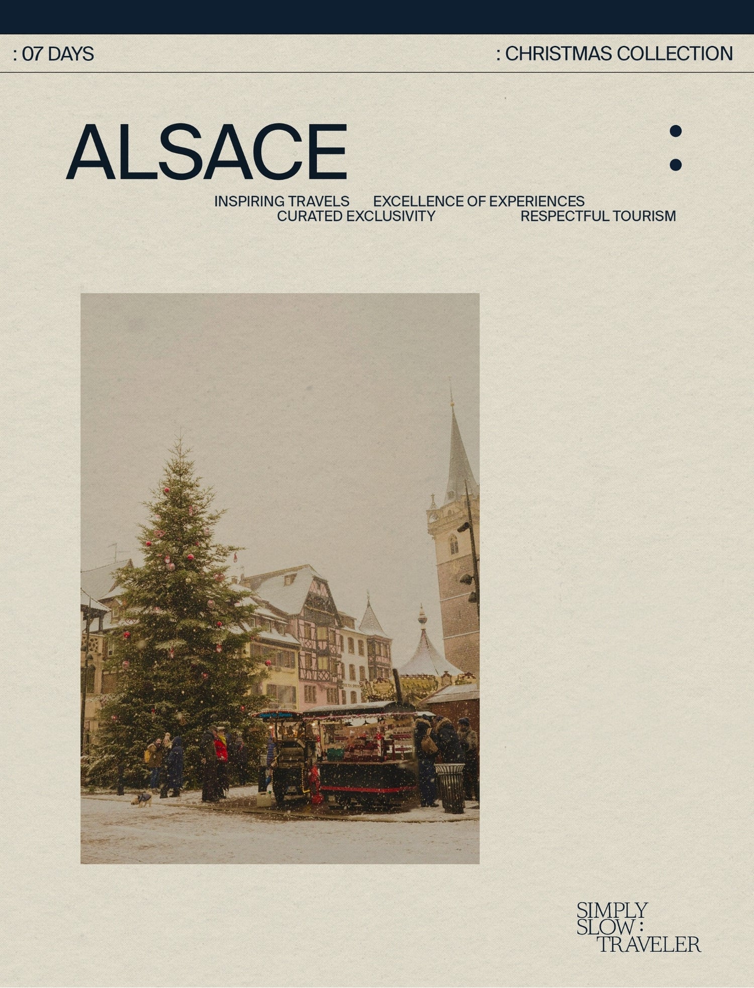 A Guide to Alsace, Christmas Edition - the cover page, by Simply Slow Traveler