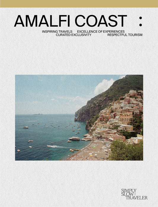 A Guide to the Amalfi Coast - the cover page, by Simply Slow Traveler