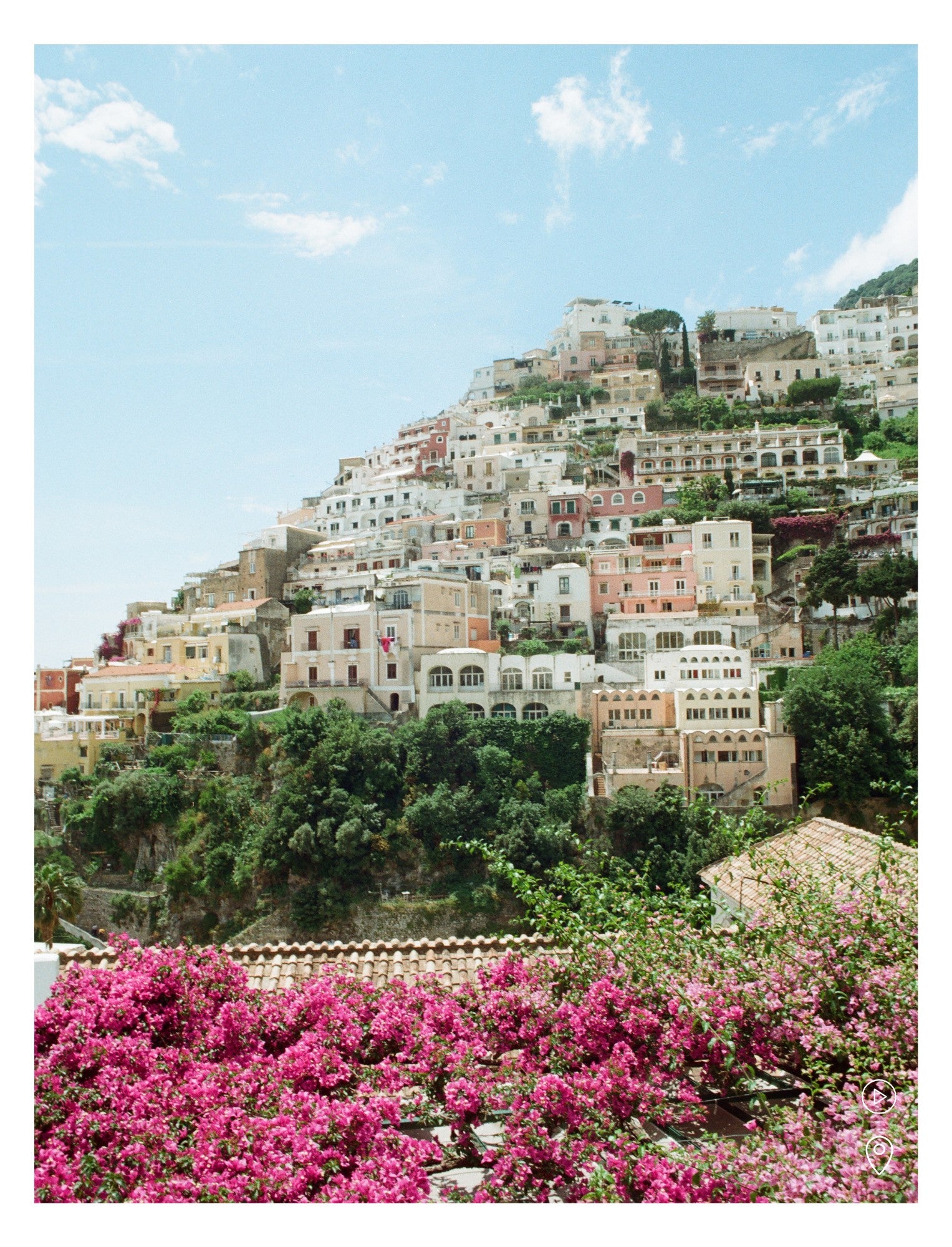 A Guide to the Amalfi Coast - page with a photo of Positano, by Simply Slow Traveler