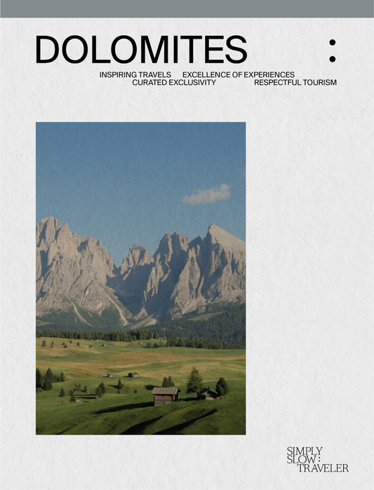 A Guide to the Dolomites - the cover page, by Simply Slow Traveler