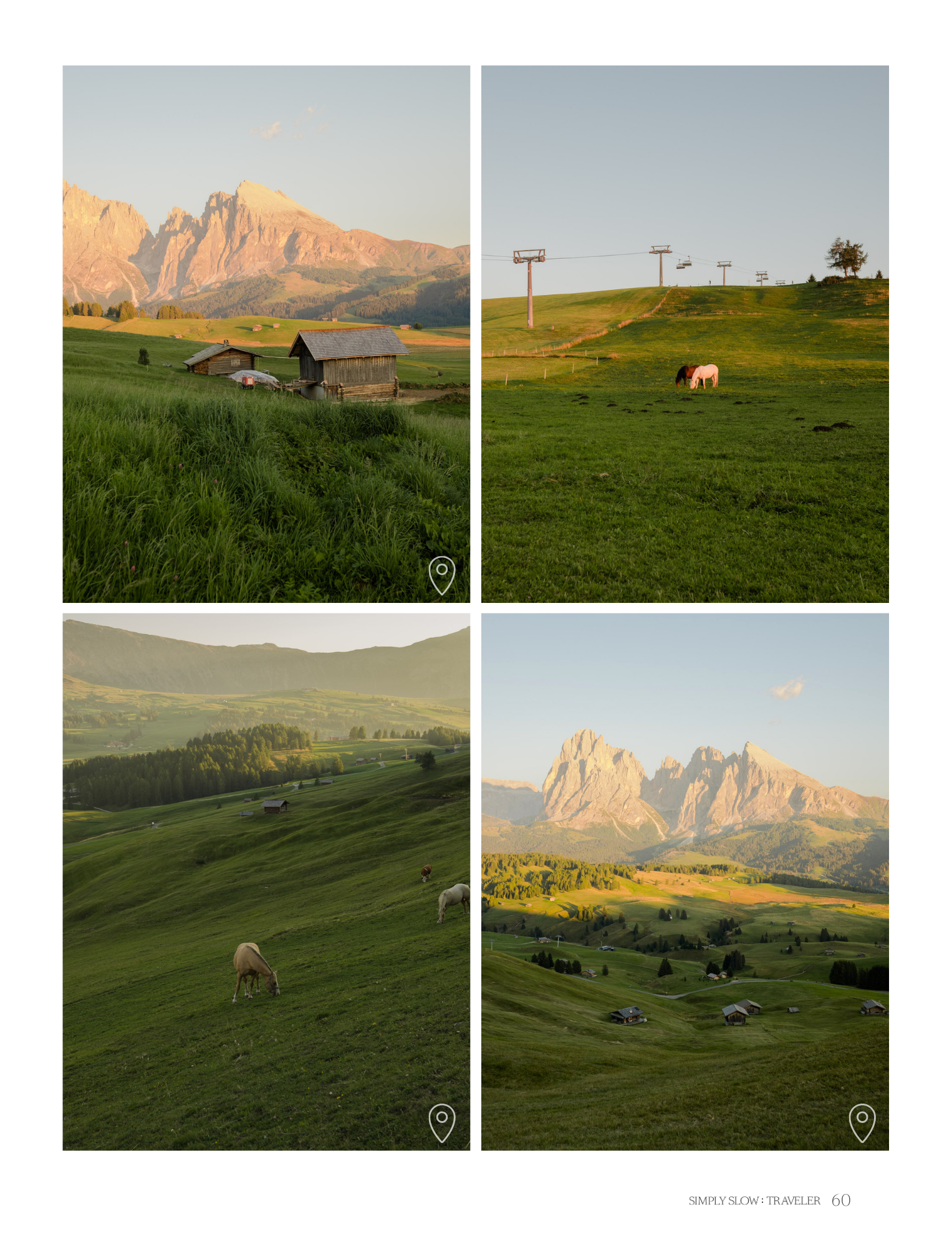 A Guide to the Dolomites - a page with photos of Alpe di Siusi, by Simply Slow Traveler