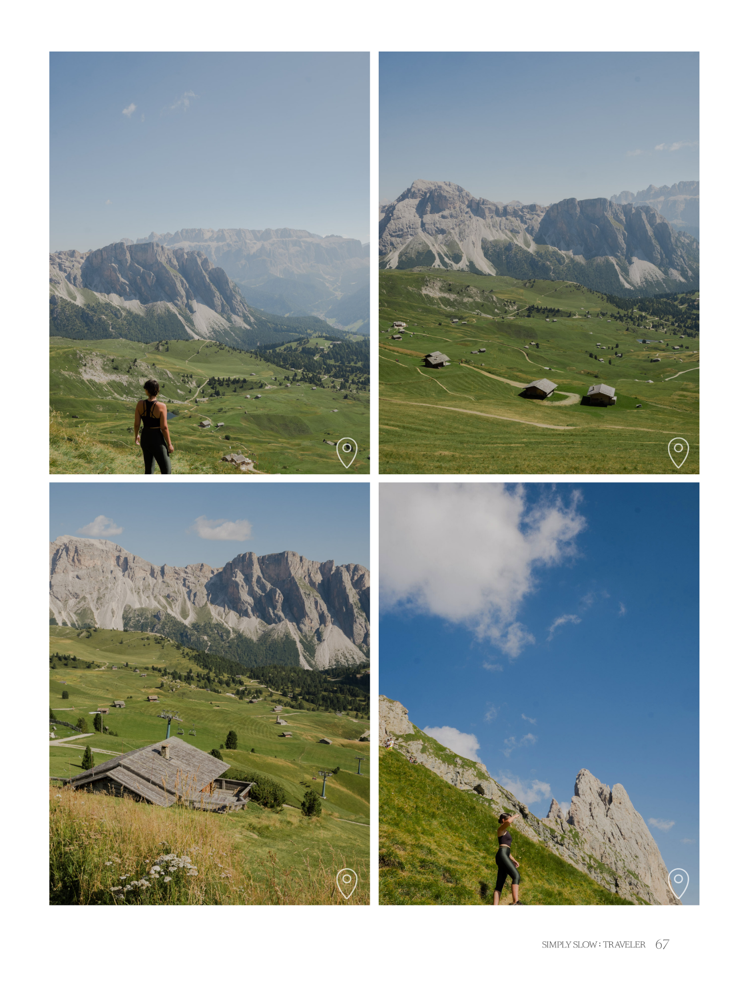 A Guide to the Dolomites - a page with photos of Seceda, by Simply Slow Traveler