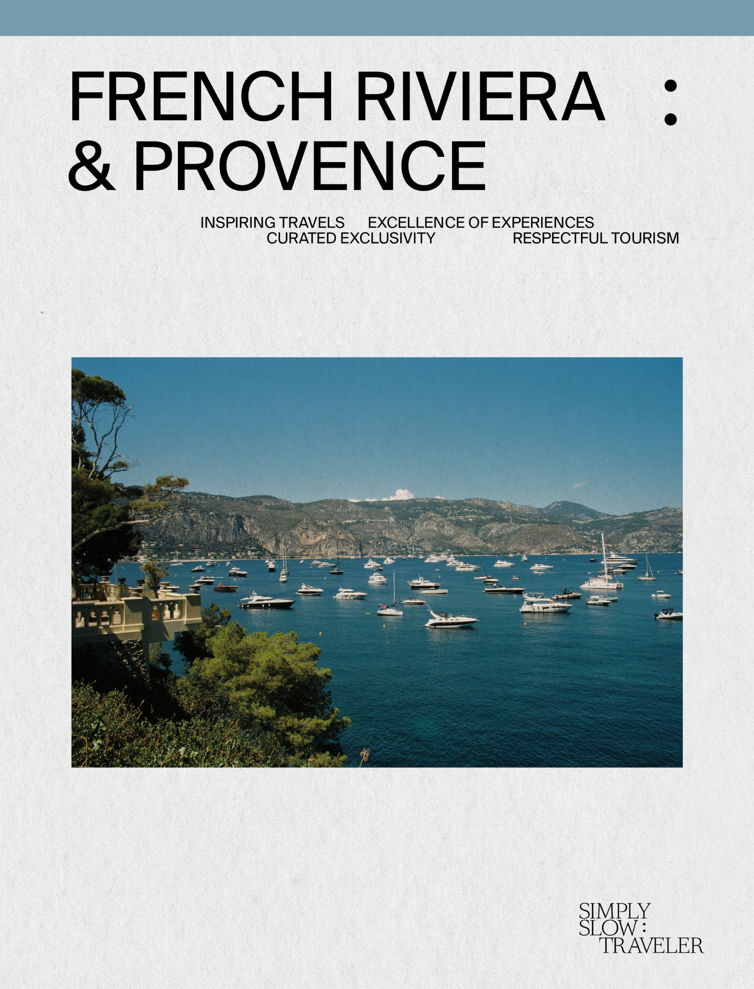 A Guide to the French Riviera & Provence - the cover page, by Simply Slow Traveler