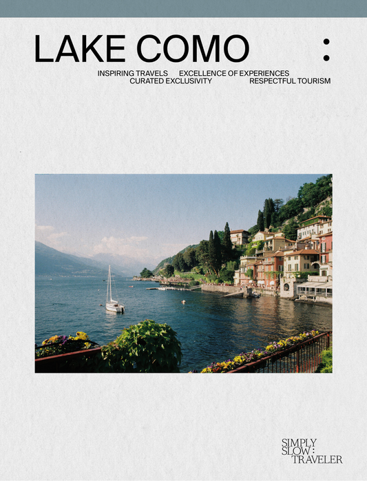 A Guide to Lake Como - cover page, by Simply Slow Traveler