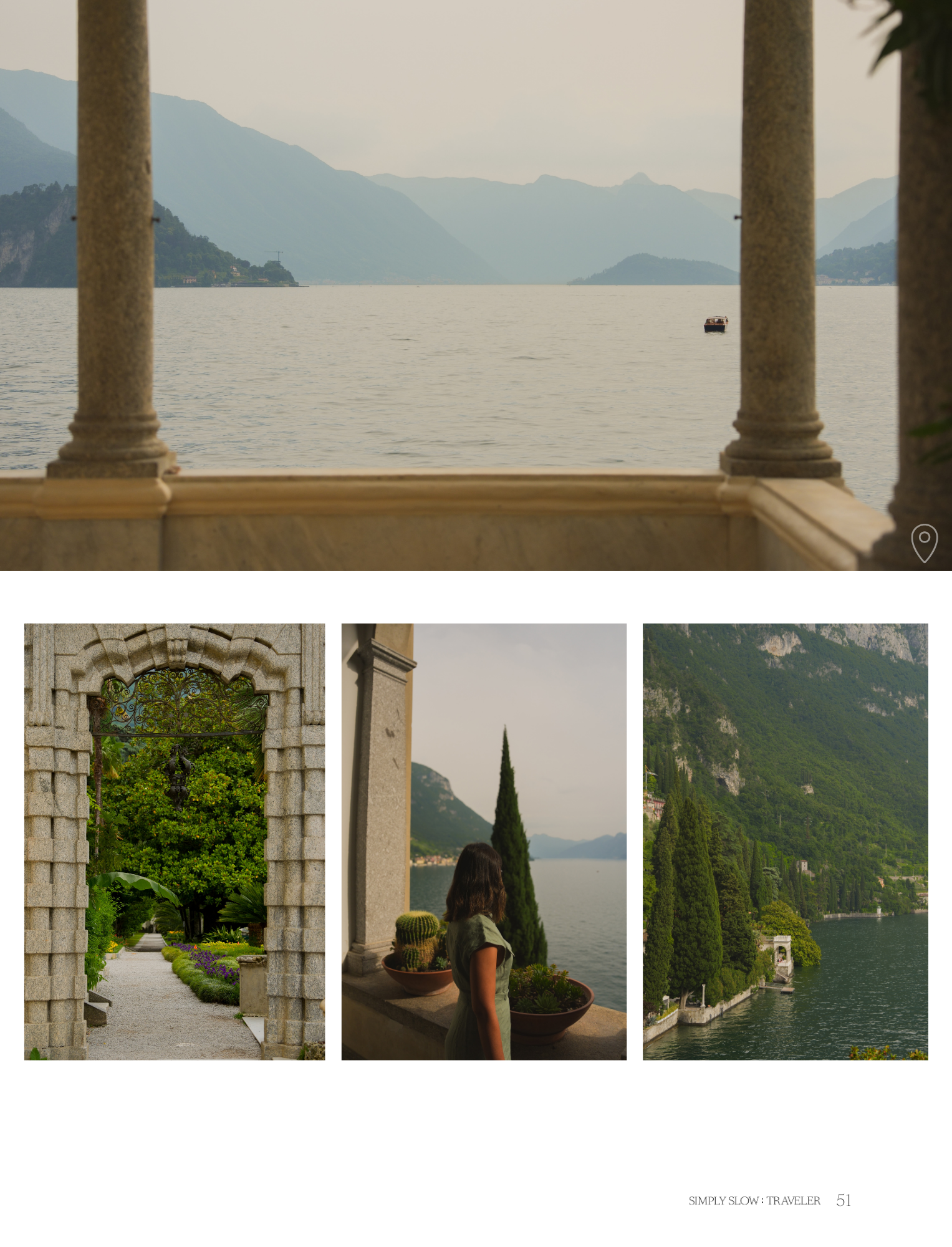 A Guide to Lake Como - page with collage of photos from Villa Monastero, by Simply Slow Traveler