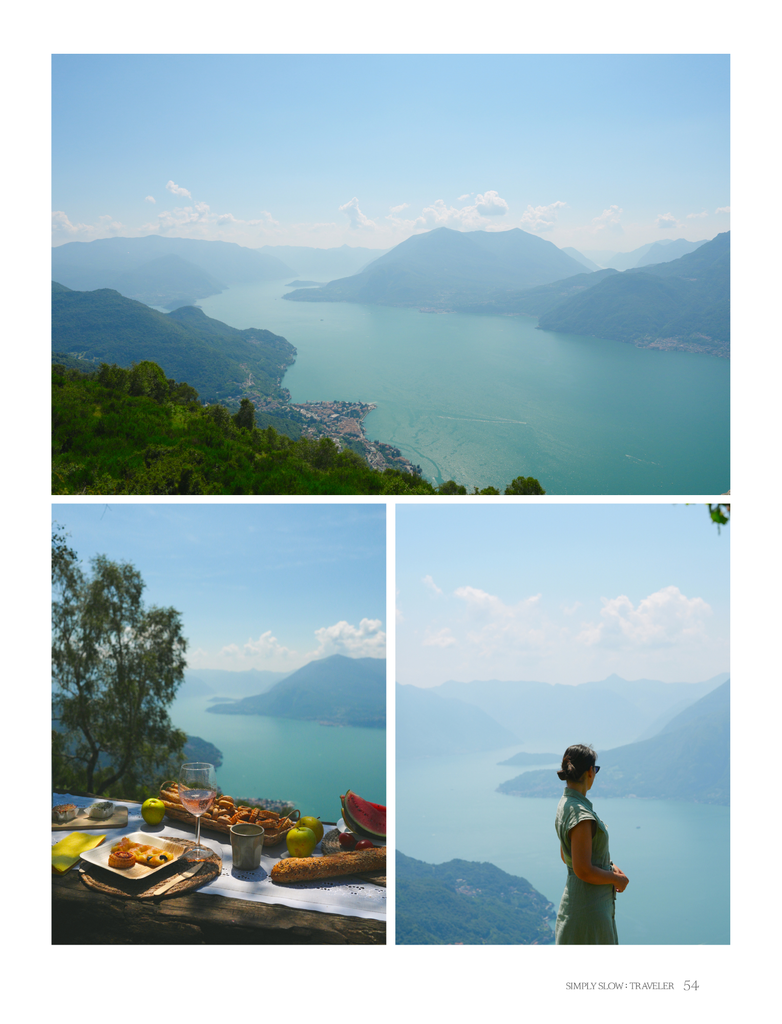 A Guide to Lake Como - page with collage of photos of a Picnic activity, by Simply Slow Traveler