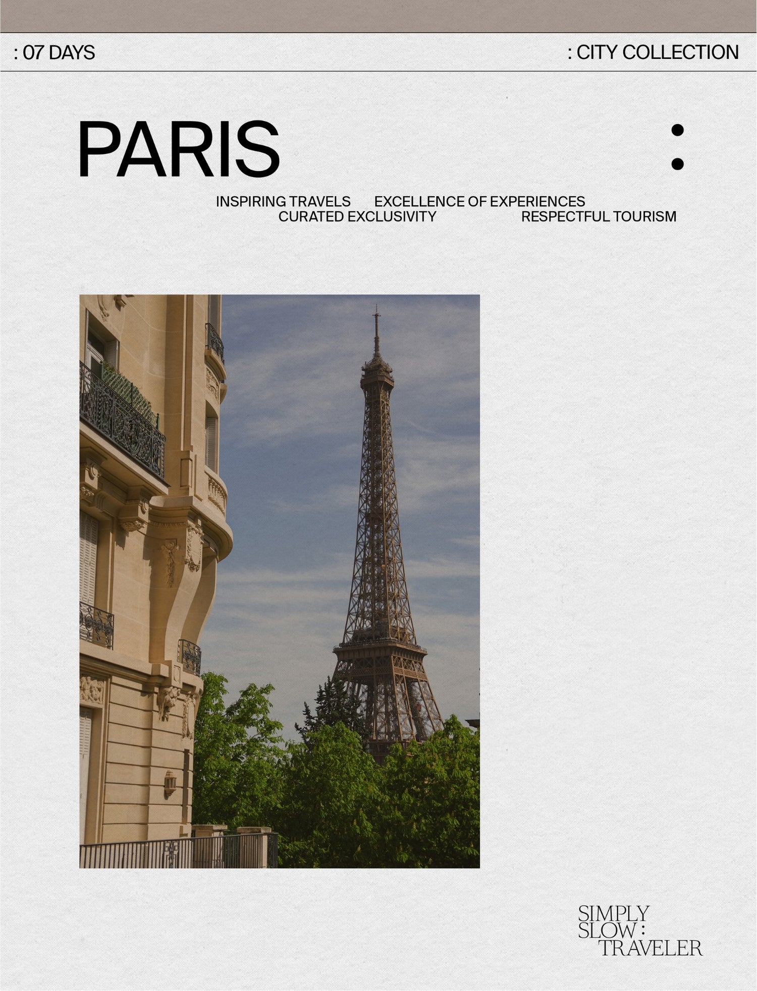 A Guide to Paris - Cover Page, by Simply Slow Traveler