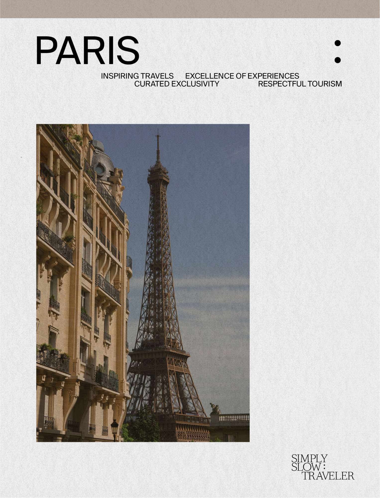 A Guide to Paris - Cover Page, by Simply Slow Traveler