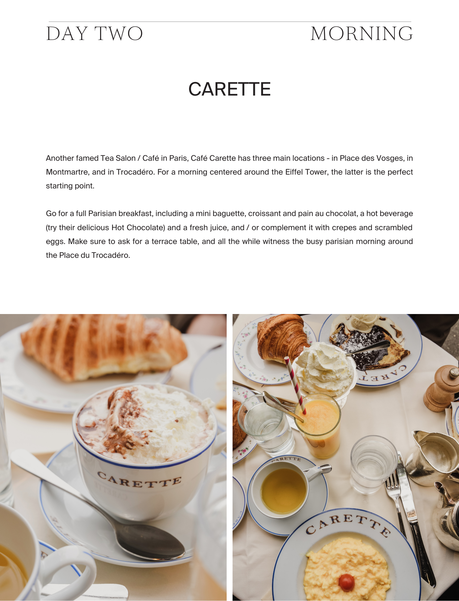 A Guide to Paris - Page on Café Carette, by Simply Slow Traveler