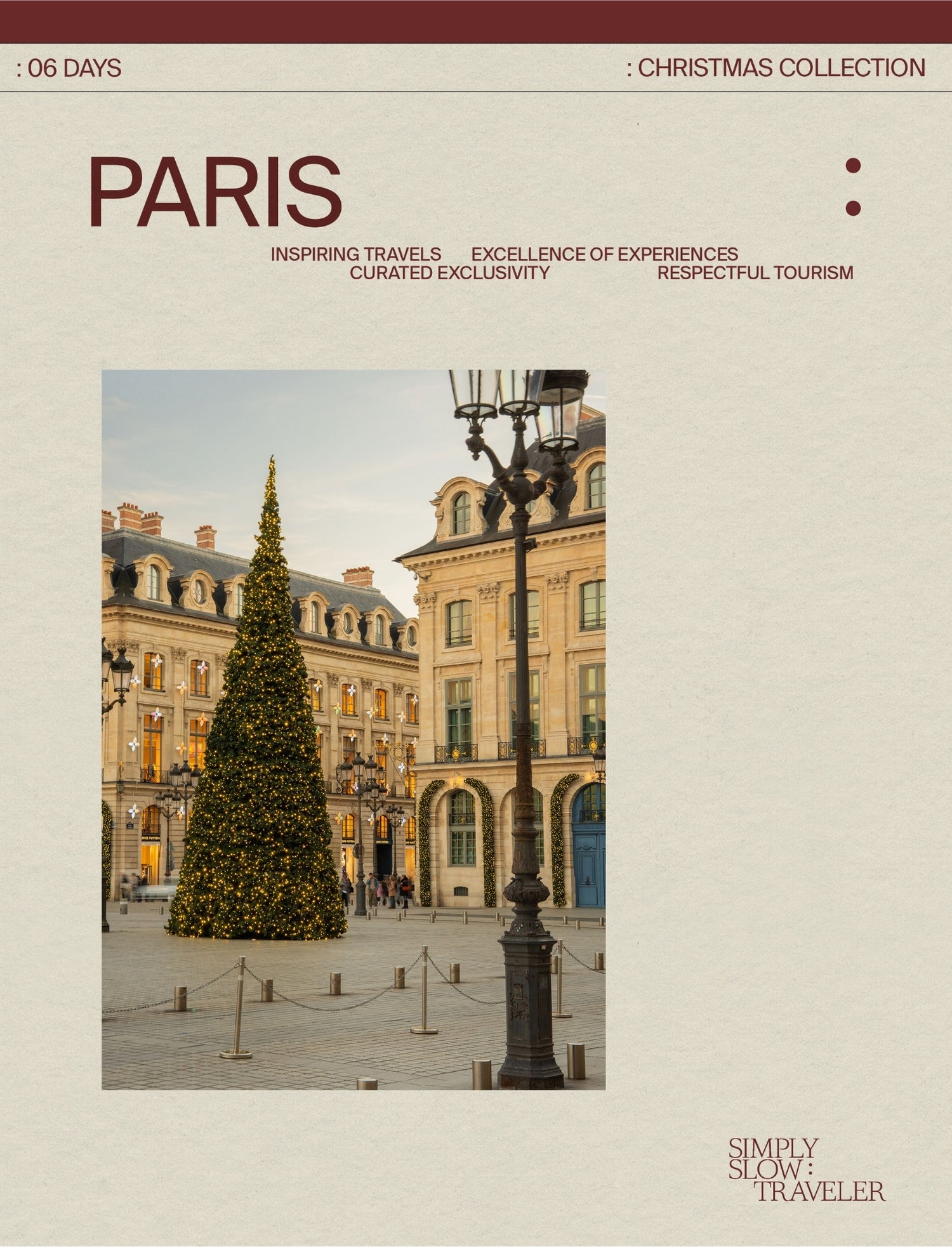 A Guide to Paris at Christmas - Cover Page, by Simply Slow Traveler