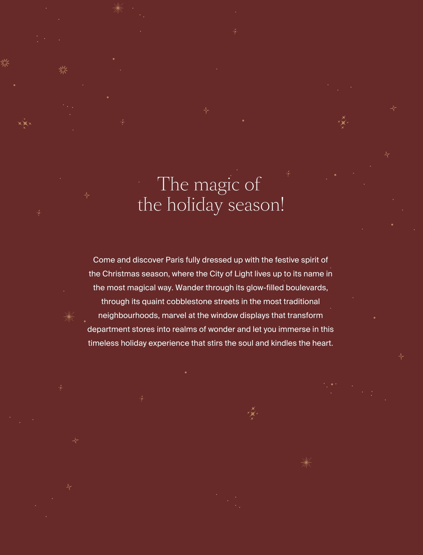 Page from the Paris - Christmas Edition Digital Travel Guide, by Simply Slow Traveler