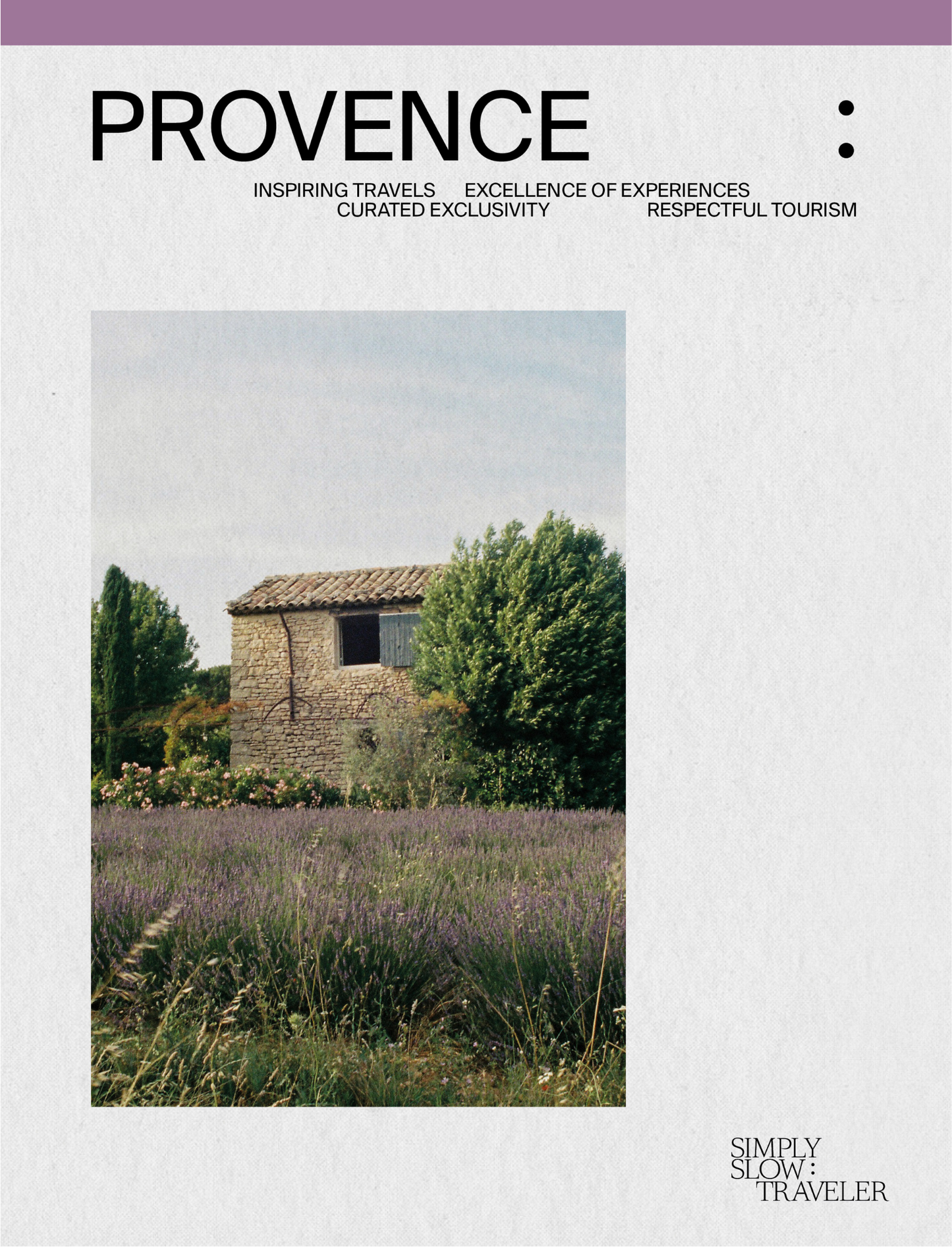 A Guide to Provence - the cover page, by Simply Slow Traveler