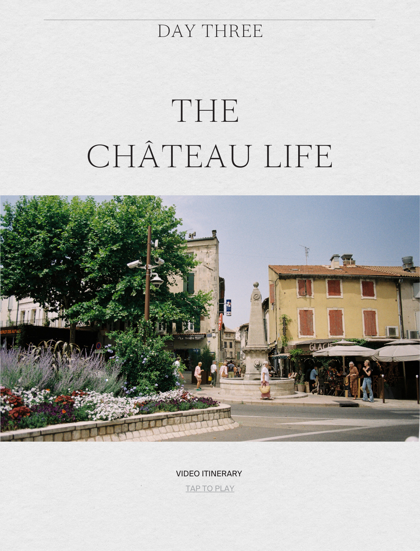 A Guide to Provence - the cover page of Day Three, by Simply Slow Traveler
