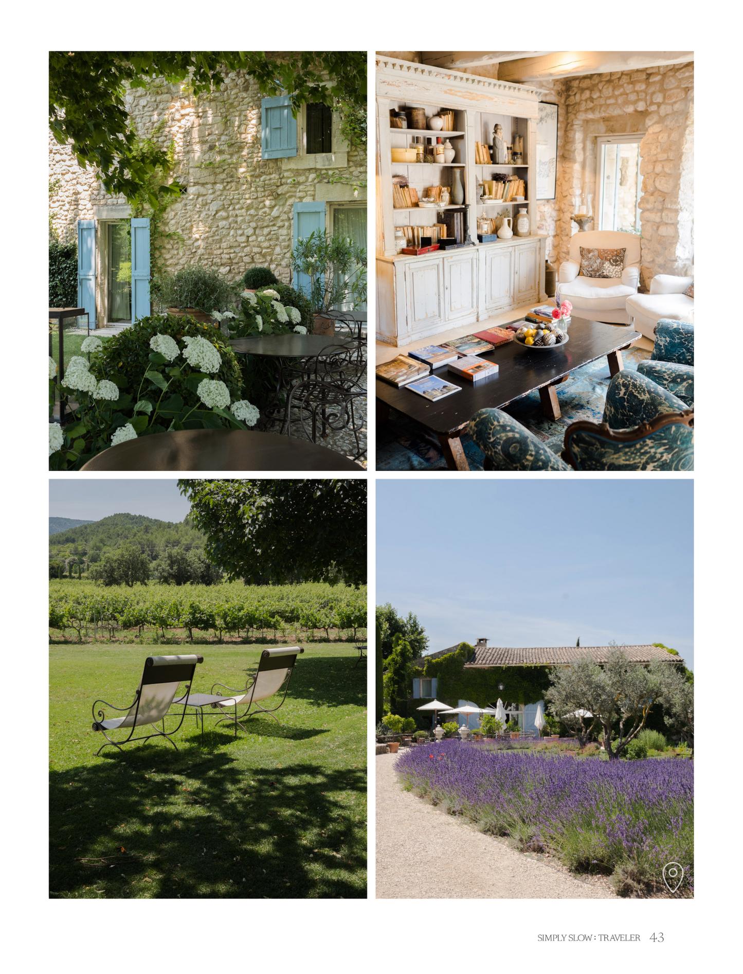 A Guide to Provence - page with photos from La Bastide de Marie, by Simply Slow Traveler