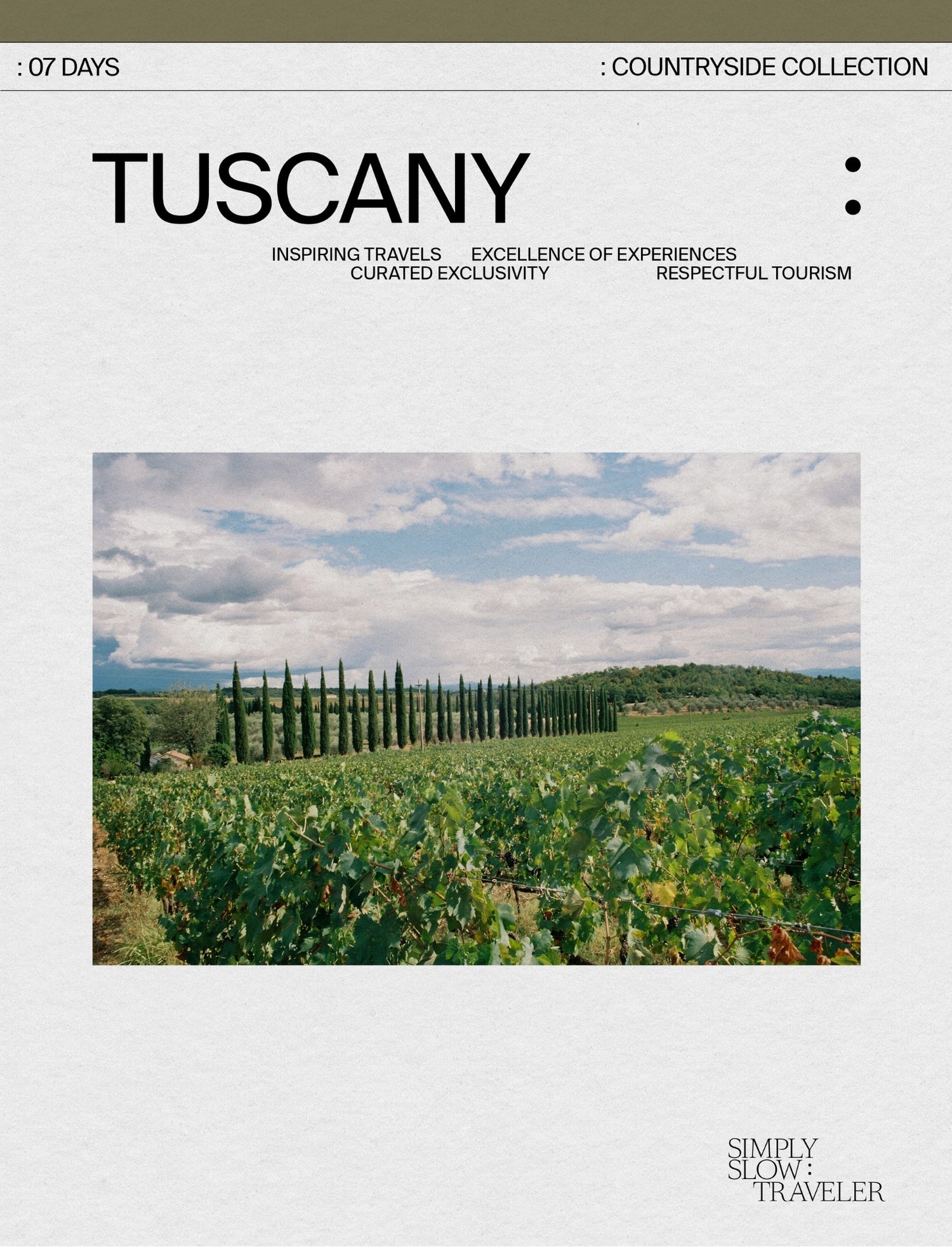 A Guide to Tuscany - the cover page, by Simply Slow Traveler