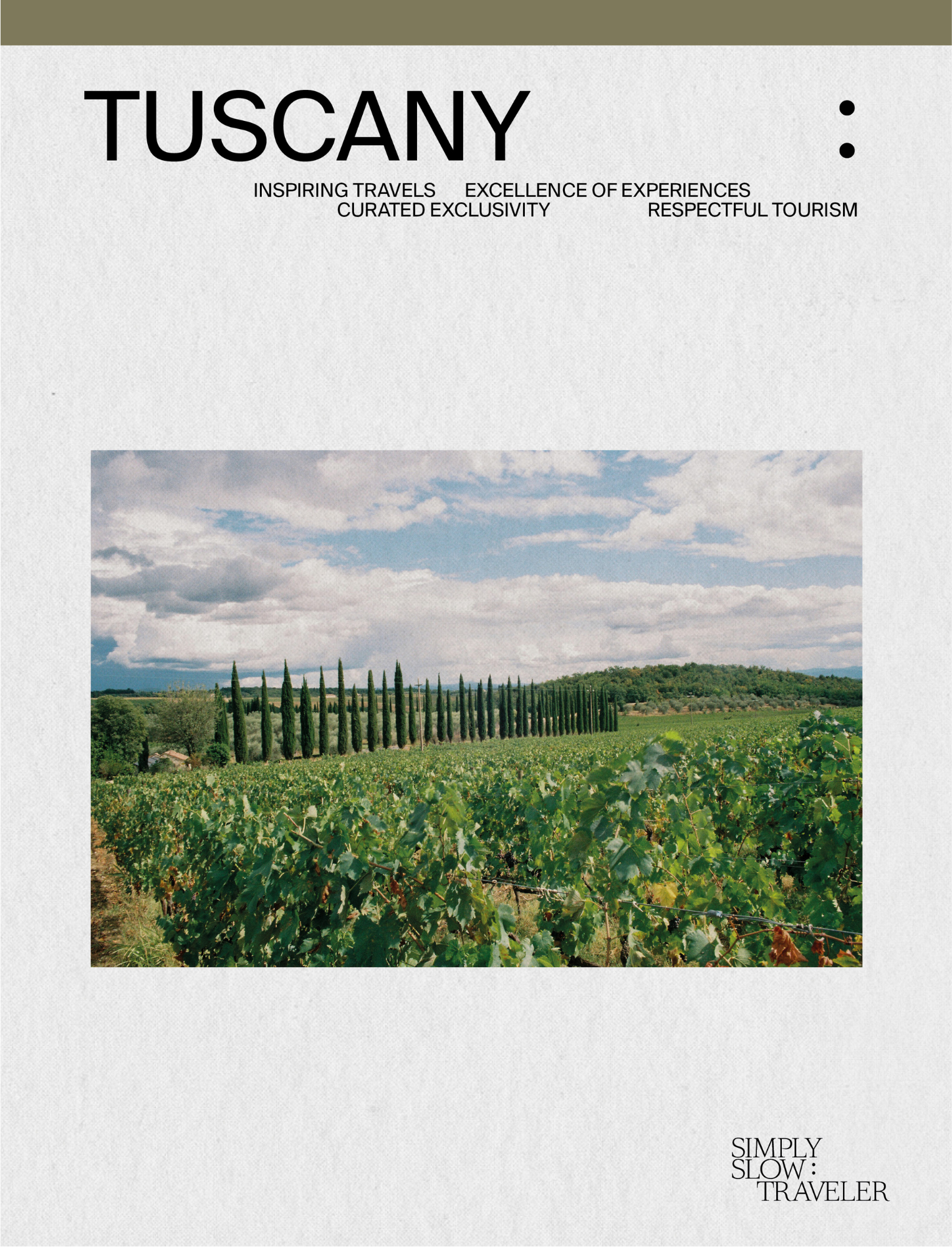 A Guide to Tuscany - the cover page, by Simply Slow Traveler