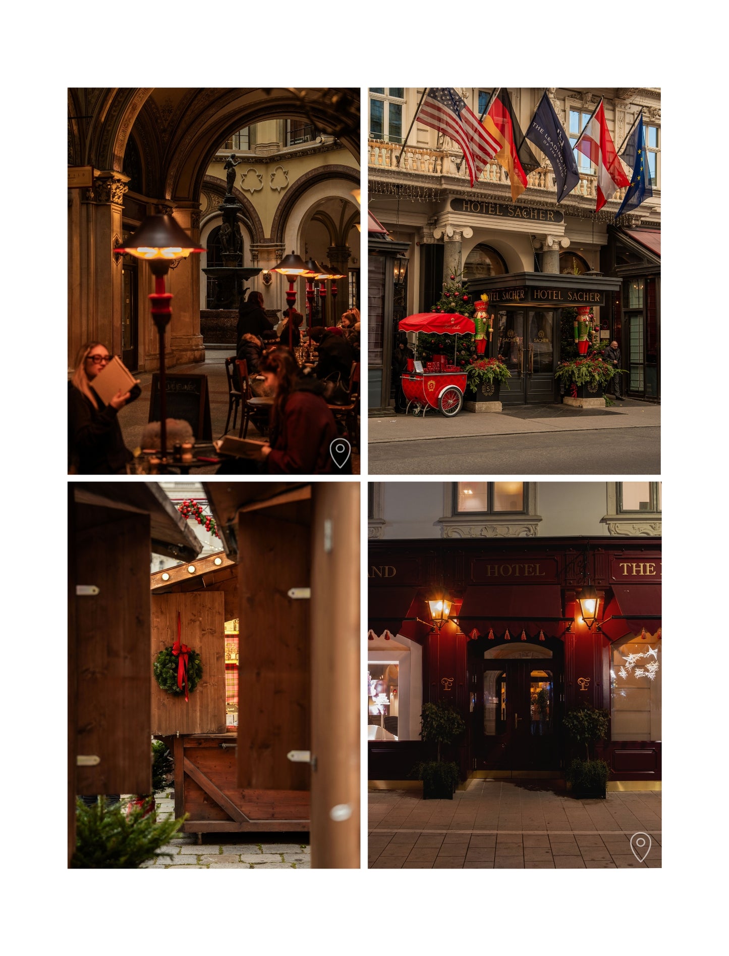 A page with photos from Vienna, taken from the Vienna - Christmas Edition Digital Travel Guide, by Simply Slow Traveler