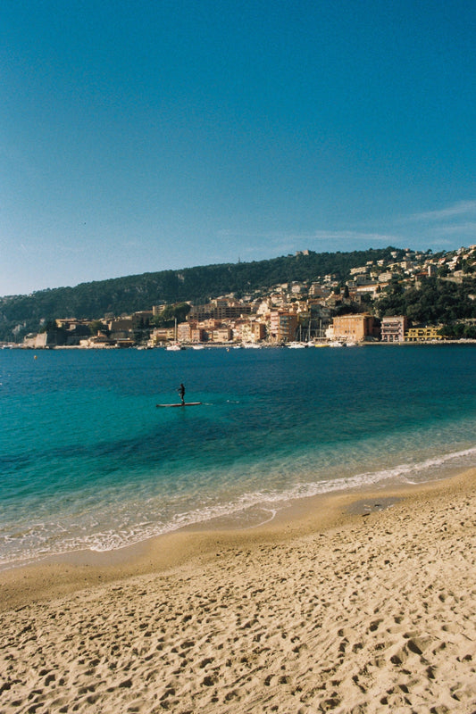 Plage des Marinieres, in Villefranche-sur-Mer, in the South of France