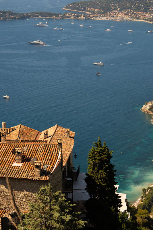 The views of Cap-Ferrat and the Bay of Beaulieu-sur-Mer from the Jardin Éxotique, in Èze