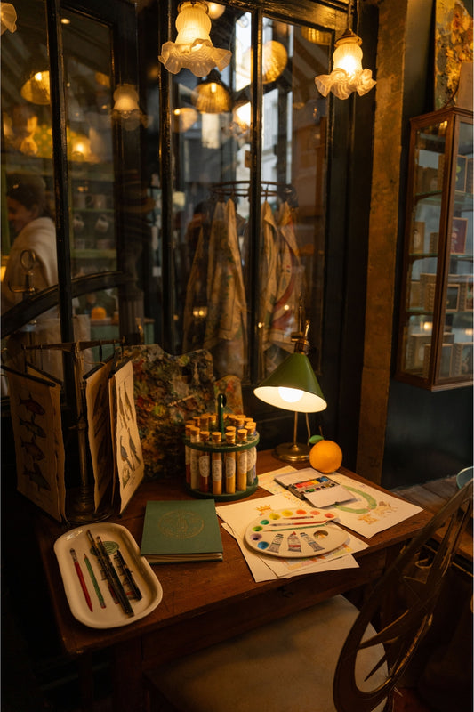 A corner of the beautiful Marin Montagut store near Jardin du Luxembourg, in Paris