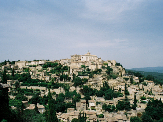 Views of the hilltop medieval village of Gordes, in Provence, and its characteristic stone houses